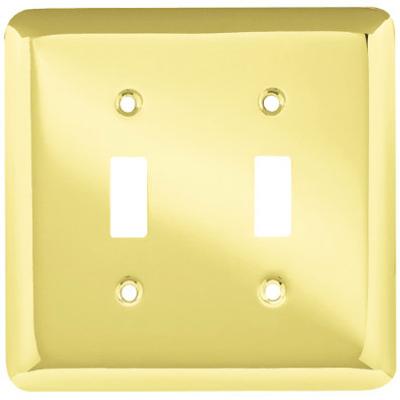 BRS DBL TOG Wall Plate