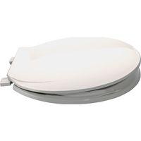 TOILET SEAT RND PLASTIC WHITE