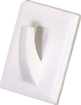 6PK WHT Util Adhes Hook