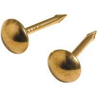 NAIL FURN ROUND SM BRASS