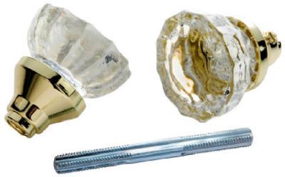 2PK KNOB GLASS/SPINDLE