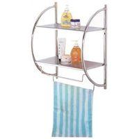WALL RACK CHROME W-2 SHELVES