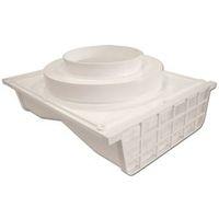 EAVE VENT 4IN WHITE PLSTC SIDE