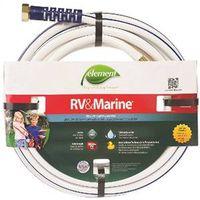 Water Hose  5/8 in ID  25 ft L  White