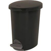 WASTEBASKET STEP-ON BLK 2.6G