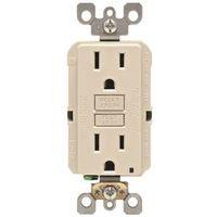 OUTLT GFCI ST RD/BK BTN 15A WH