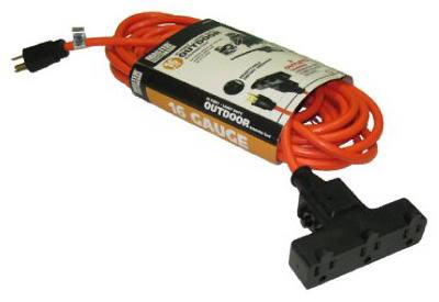ME100' 16/3ORG EXT CORD