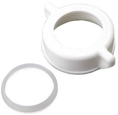 MP WHT PLAS NUT/WASHER