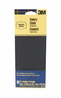 3PK Emery Sandpaper