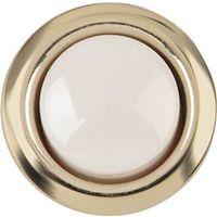 BUTTON DOOR LTD WIRED WHT/GOLD