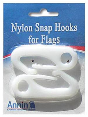 2PK FLAG NYL SNAP HOOK