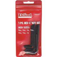 KEY HEX SET 7PC SAE HEX-L