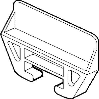 WHT POLY DRAWER GUIDE