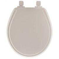 TOILET SEAT RND WOOD WHITE