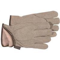 GLOVE SPLT COWHIDE LTHR LNED L