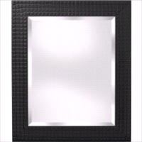 MIRROR FR BLK 21-1/2X25-1/2IN