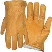 GLOVE GRAIN LEATHER LINED LRG