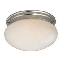 FIXTURE CEIL 2LT OPAL FLUSH BN