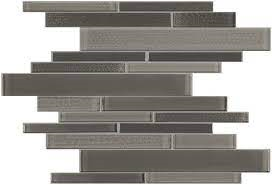 AN 94-093 MICA GLASS BLEND RANDOM STRIP MOSAIC