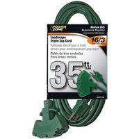 CORD EXT 3TAP16/3SJTWX35FT GRN