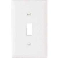WALL PLATE 1GANG 1TOGGLE WHITE