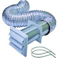 VENT KIT DRYER PLST 4INX5FT WH