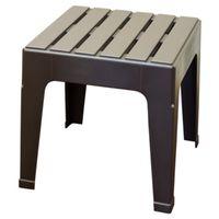 TABLE SIDE STACK EARTH BROWN