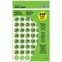 LABELS PRICE GREEN 3/4IN