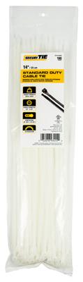 14" STAND. DUTY  NATURAL NYLON  100/PK