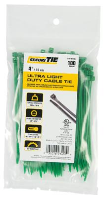 4" GREEN  ULTRA LIGHT DUTY  100/PK