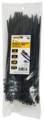 8" SD SCREW MOUNT  UV BLACK  100/PK