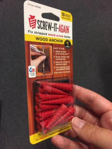 SCREW-IT-AGAIN WOOD ANCHOR PACK OF 10