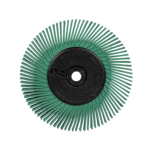 6 RADIAL BRUSH (W/ADAPTERS)50 GRIT GREE