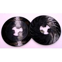 7 HARD BLK RIBBED FACE PLATE