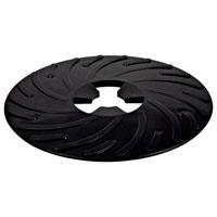 9 BLACK RIBBED DISC PLATE