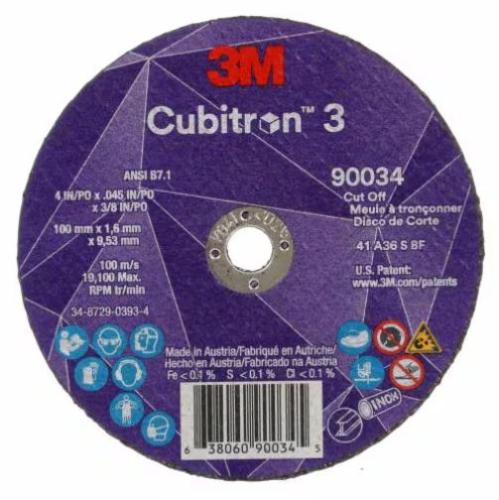 4X.045X3/8 36+ CUBITRON III CUT OFF WH