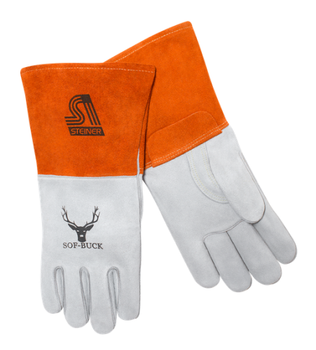 Sof-Buck Premium Split Deerskin MIG Welding Gloves, Fleece Cotton Lined, ThermoCare