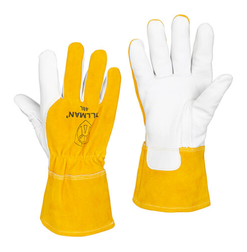 48 Premium Top Grain Goatskin and Split Cowhide MIG Gloves