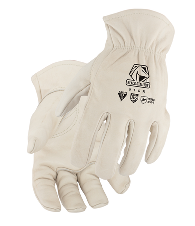 A6 Cut Resistant Grain Cowhide Drivers Gloves