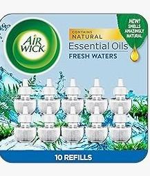 AIRWICK SCENTED OIL FRESH WATER 10PK