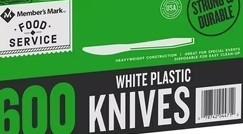Heavy Duty White Plastic Knifes