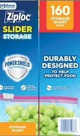 Ziploc Slider Quart Storage B