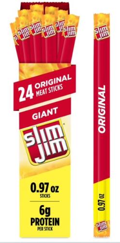 SLIM JIM GIANT SMOKED MEAT STICKS