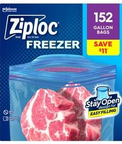 ZIPLOC BAGS GALLON 152CT