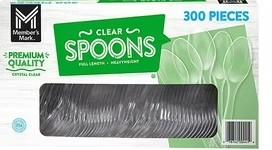 HEAVYWEIGH Clear Plastic Spoon