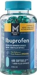 Bottle of Ibuprofen Softgels