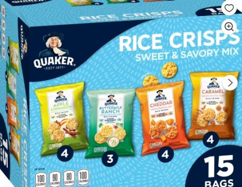 QUAKER RICE CRISPS SWEET & SAVORY
