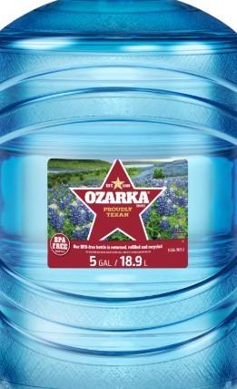 5 GALLON BOTTLE OZARKA WATER