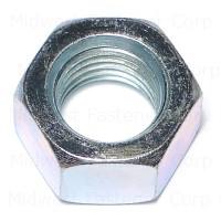 1"-8 Zinc Plated Grade 2 Steel Coarse Thread Finished Hex Nut