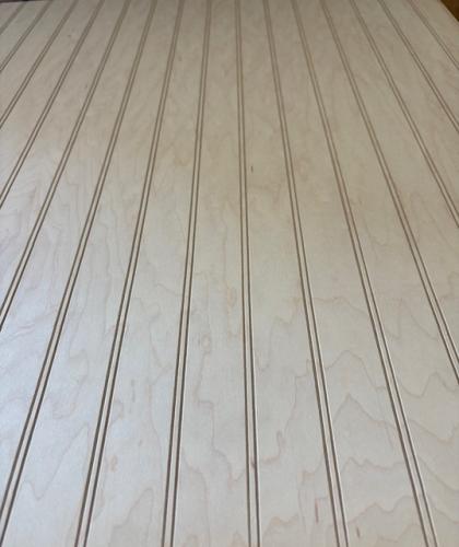 1/4" B-4 WHITE MAPLE WPF MDF BEADED 1.5"oc